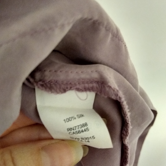 DONATED Lavender Silk Tank - Picture 3 of 3